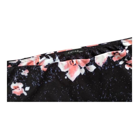 AROLINA Womens Size XXXL Pull On Floral Boho Print Wide Leg Pants 30.5" Inseam - Picture 6 of 6